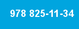 978 825-11-34 978 825-11-34